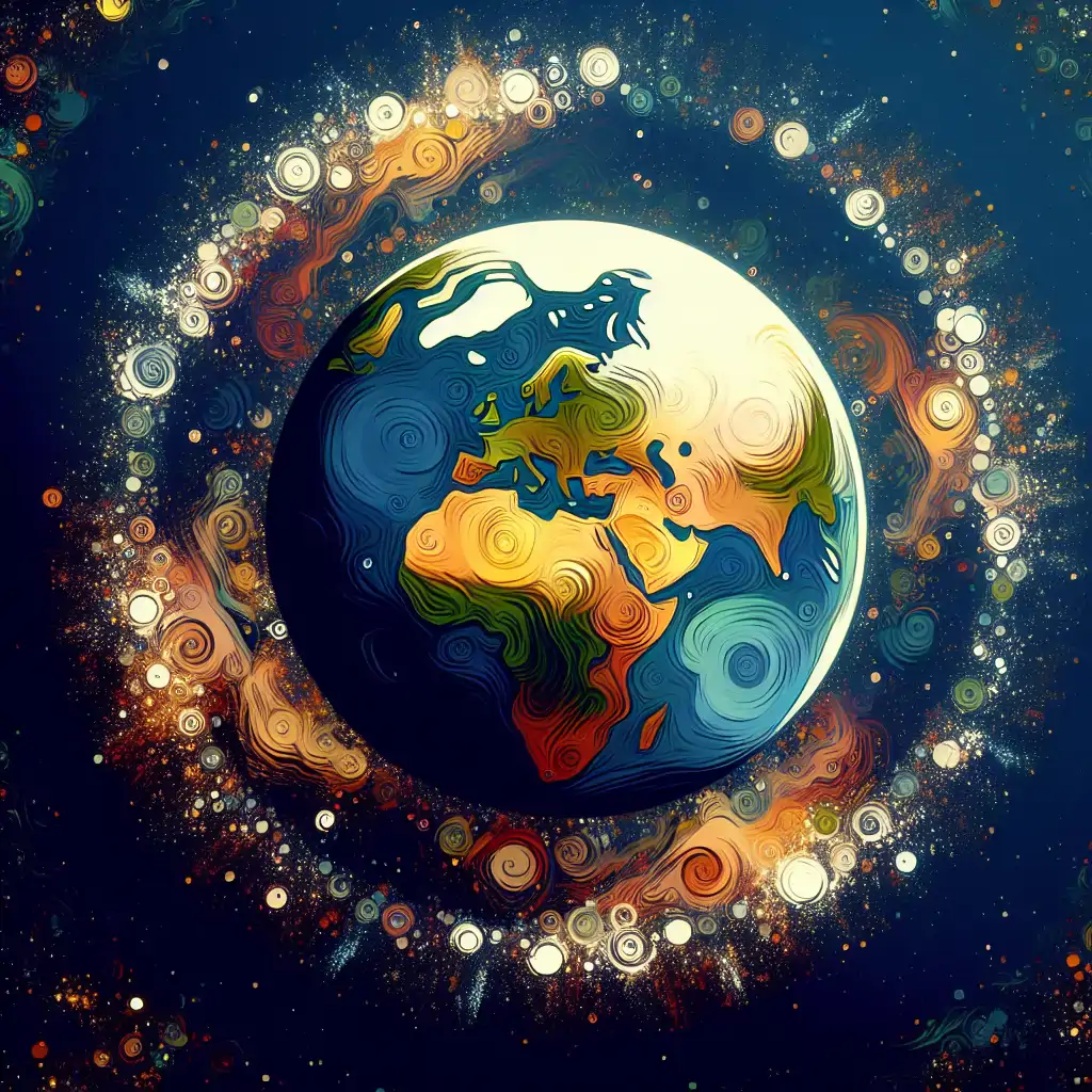 An inspiring image of Earth from space, symbolizing hope and connectivity.