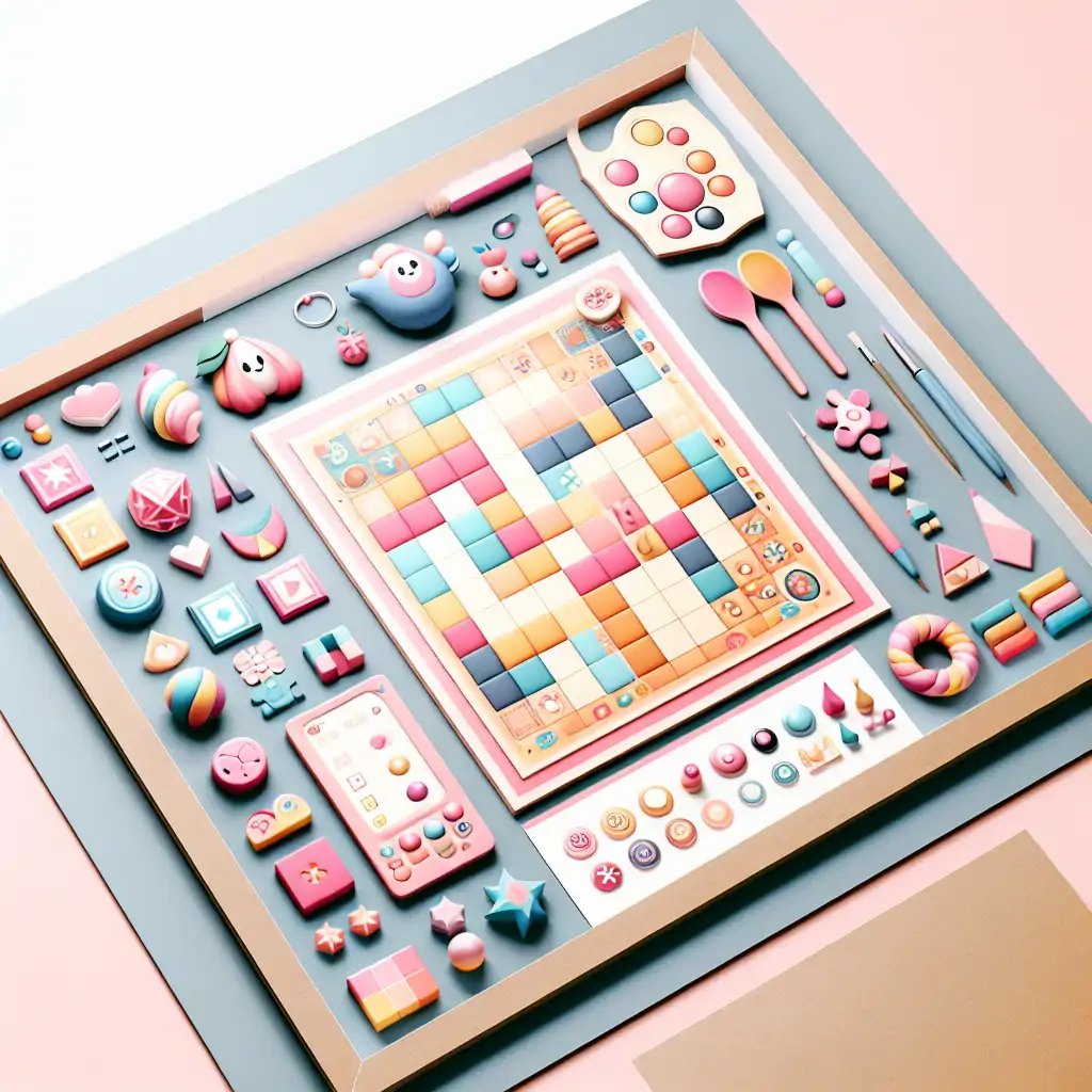 A beautifully arranged image of Azul’s colorful tiles and game board, evoking a sense of craft and strategy.