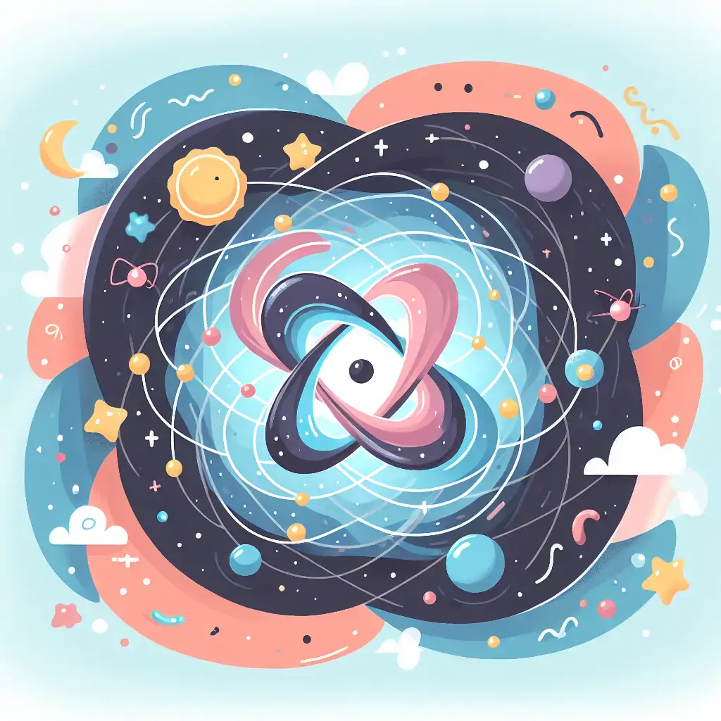 Image of a whimsical cosmic swirl representing quantum chaos.