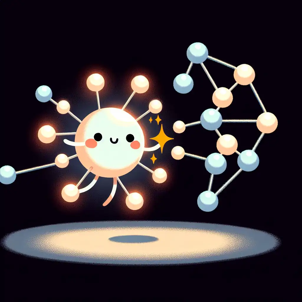 An artistic representation of photons interacting with electrons, symbolizing the dance between light and matter.