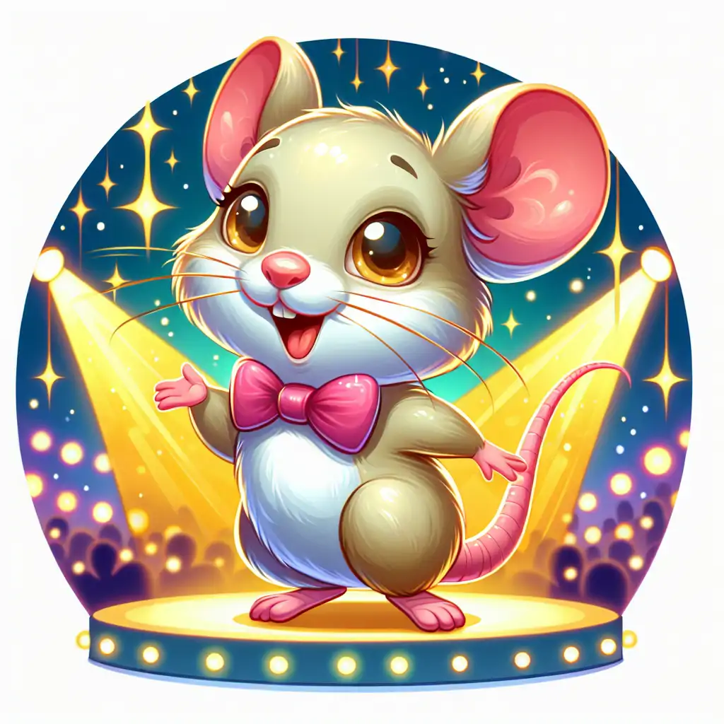An illustration of Mortimer's vibrant mouse-led performances.