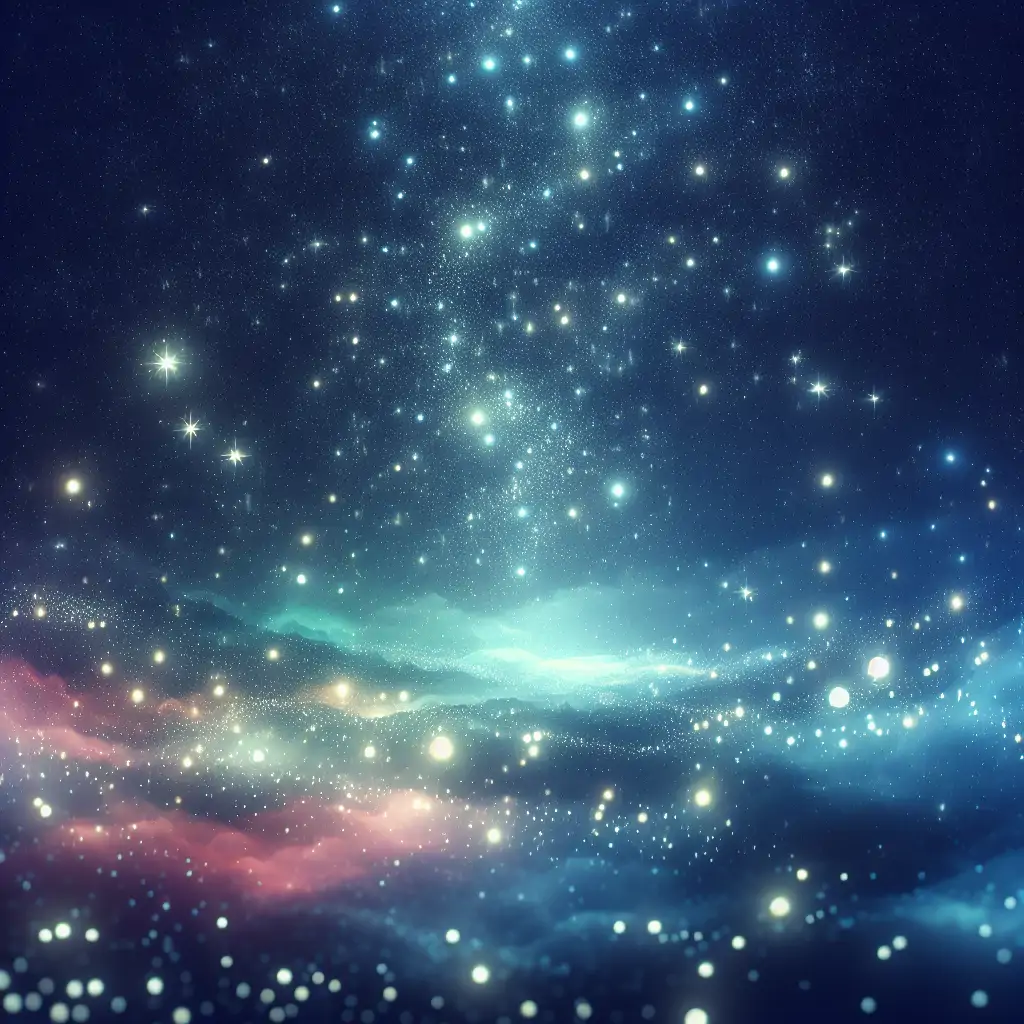 The night sky filled with stars, highlighting the mystery and allure of possible extraterrestrial influences.