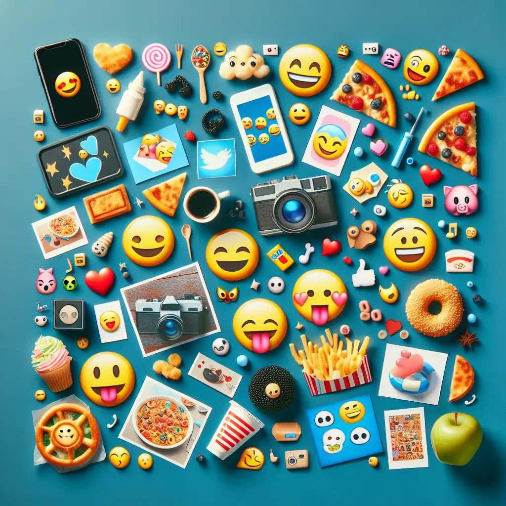 A collage depicting the diverse and impactful use of emojis in branding campaigns.