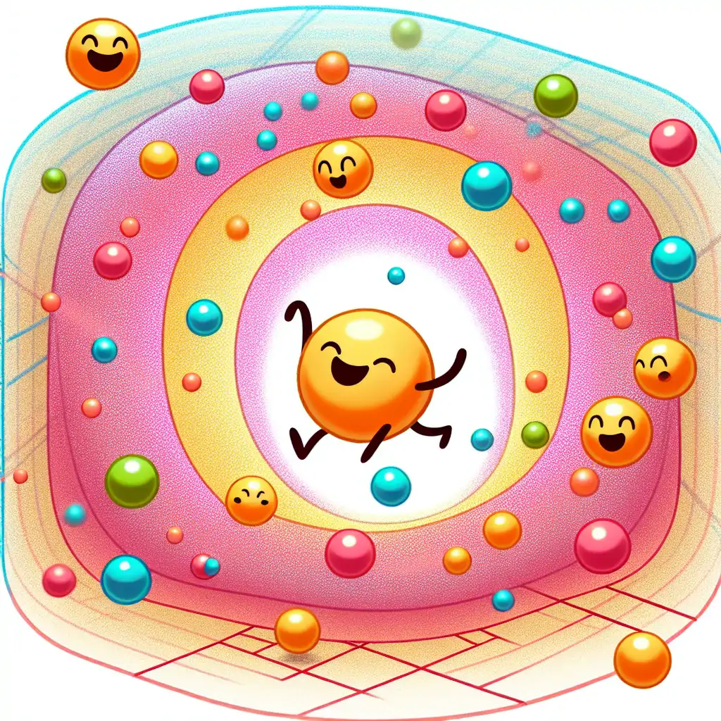 An artistic depiction of particles dancing in a harmonic potential, illustrating the concept of the Quantum Harmonic Oscillator.