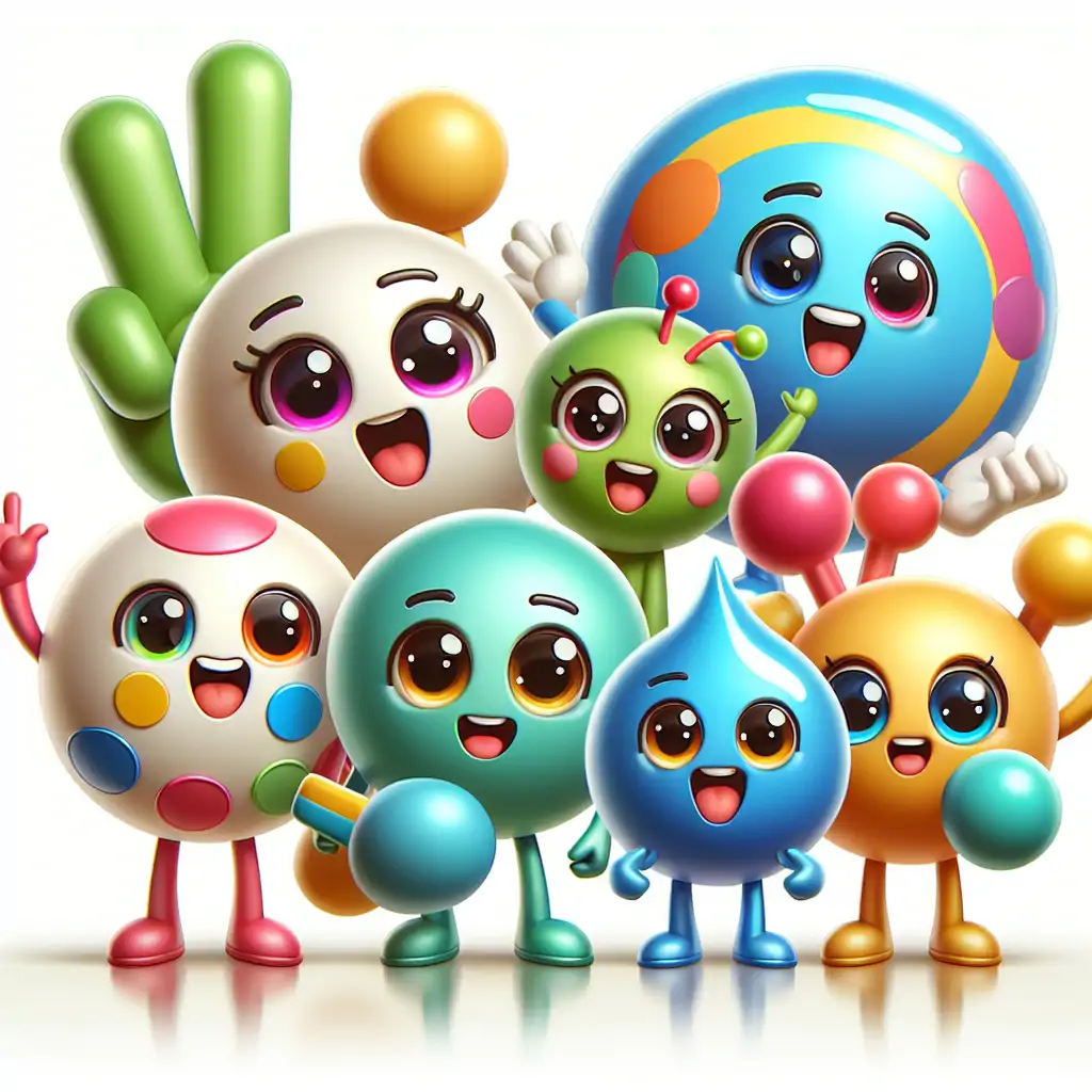 A cheerful, colorful group of various brand mascots waving goodbye, symbolizing the end of their entertaining journey.