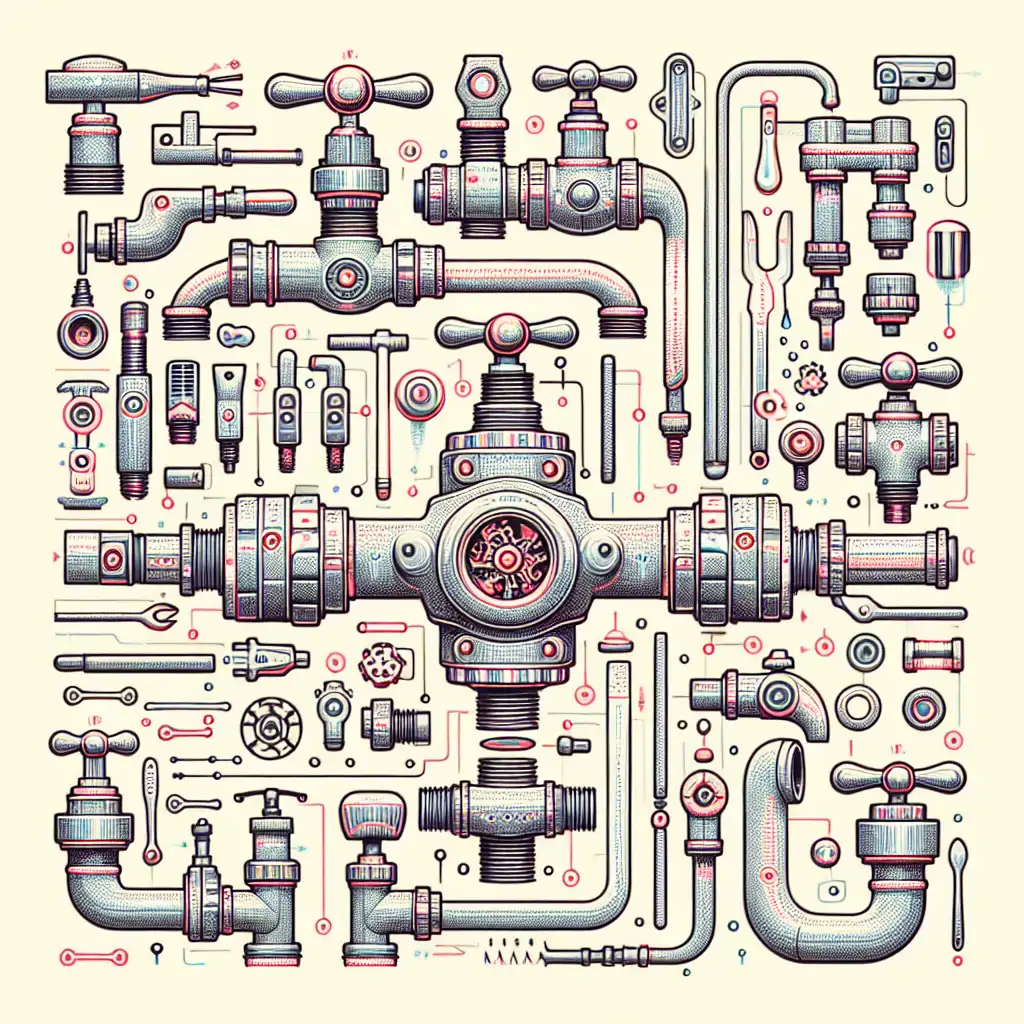 A detailed diagram showing the inner components of different types of faucets.