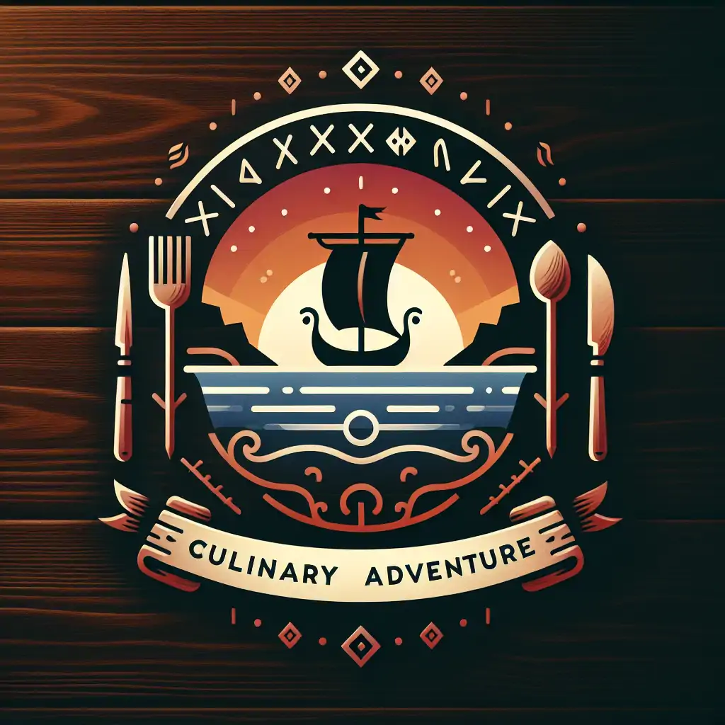 A serene image of a Viking ship at sunset, symbolizing the end of a culinary journey.