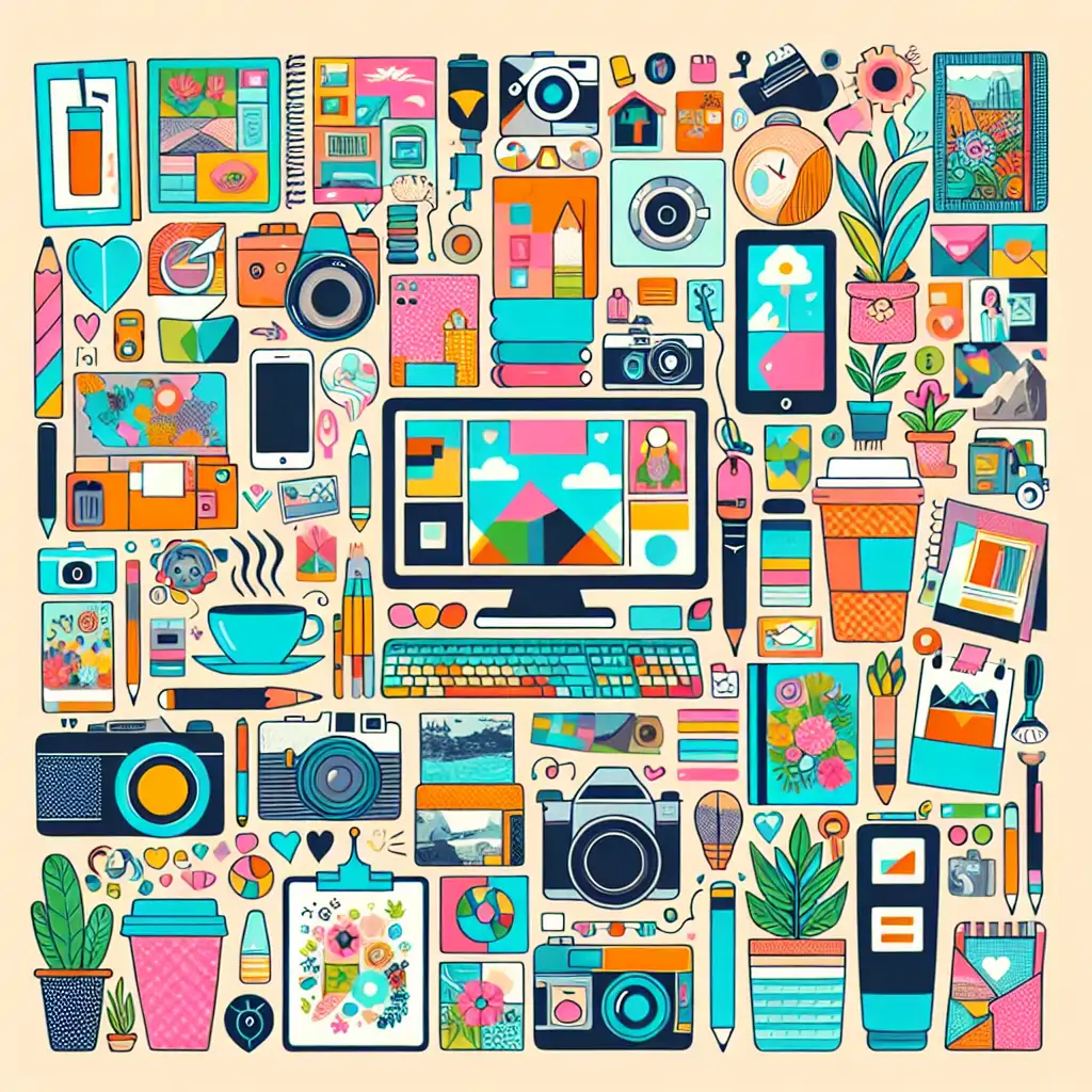 A collage of diverse blog images, symbolizing the variety within BlogBase.