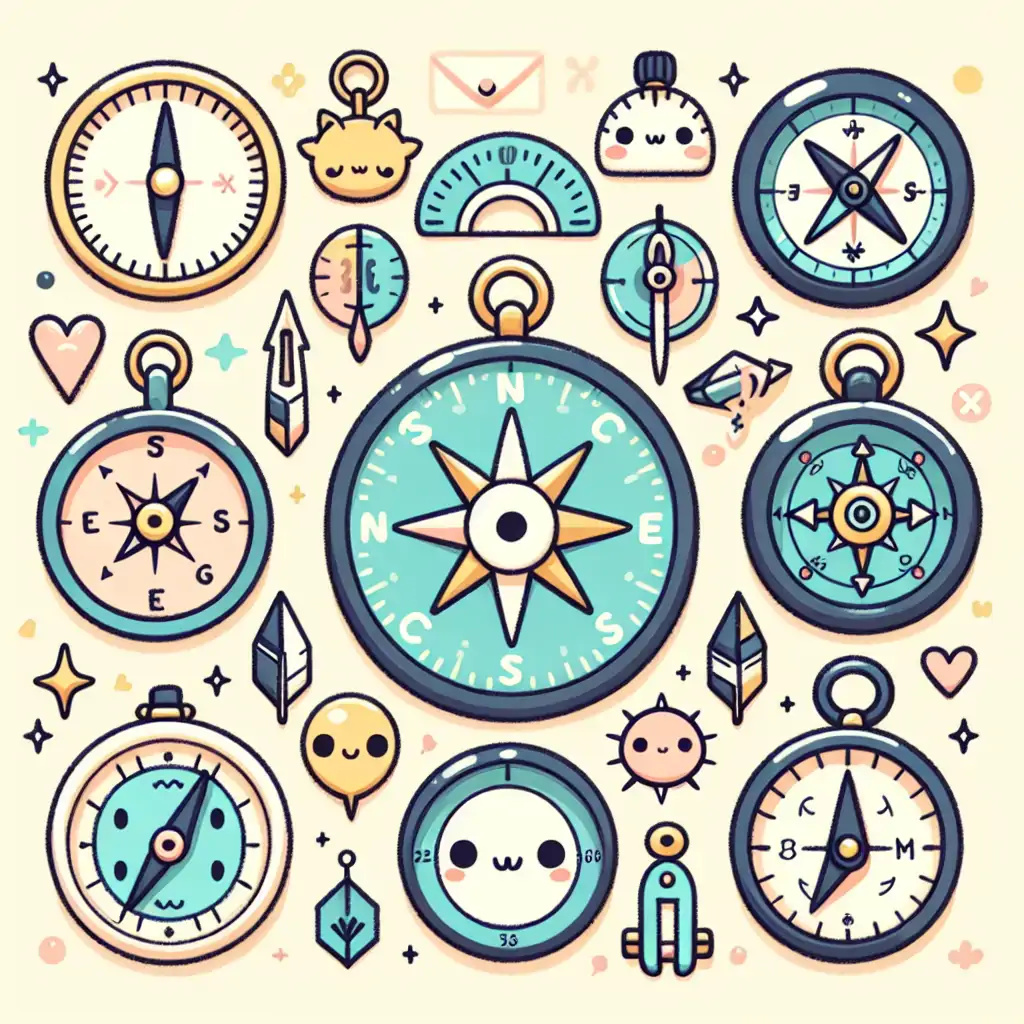 A wide array of compasses, from traditional to modern, showcasing various features and designs.