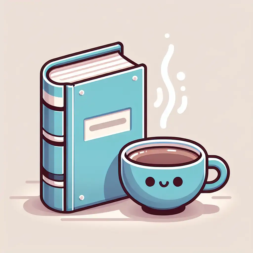 A motivational quote with a book and a cup of coffee.