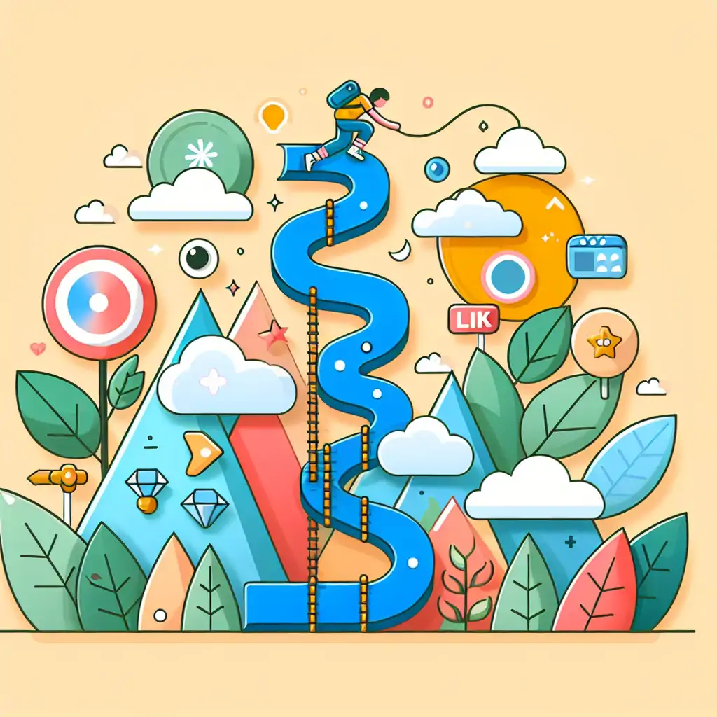 A path leading upwards, symbolizing growth and exploration in the blogging world.