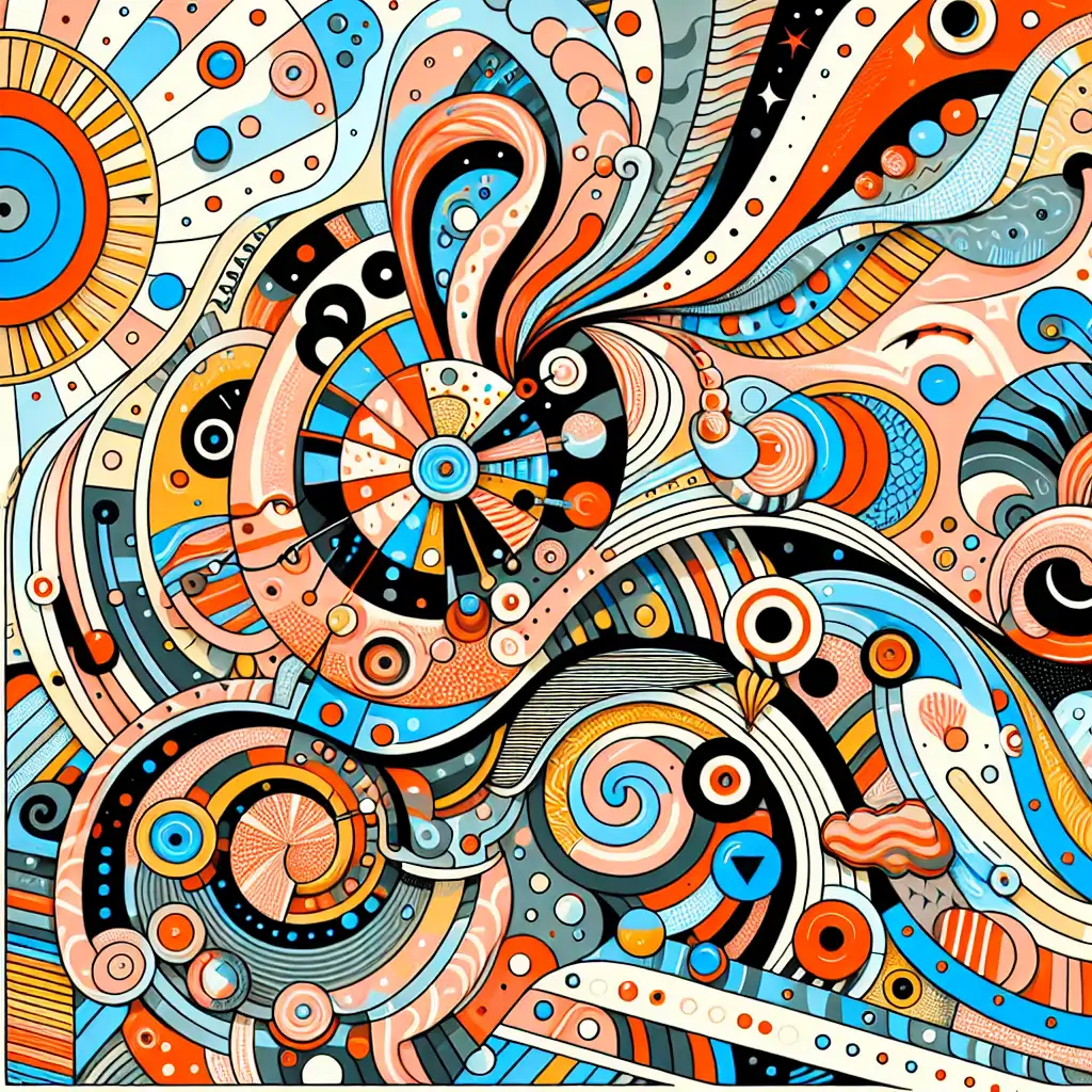 An abstract illustration representing the mysterious and quirky world of unique psychological disorders.